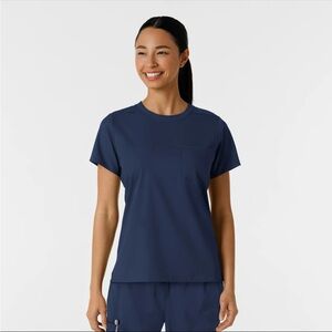Wink Boundless Navy Scrub Top